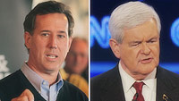Rick Santorum ja Newt Gingrich Afganistanista